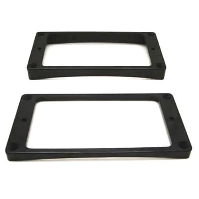 Humbucker Ring Set-Tapered w/ Curved Bottoms-Black