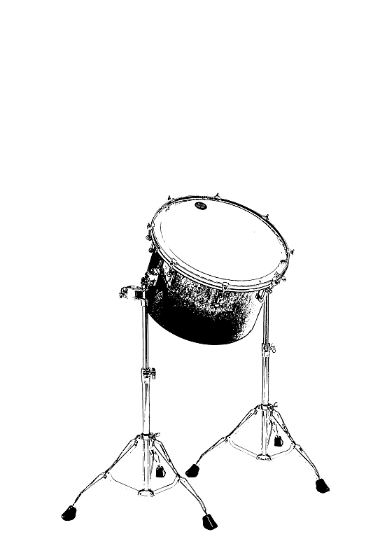 Tama MEG20R-LNWF Starclassic Maple Exotic Gong Drum 20" x 14" - Natural Pacific Walnut Fade/Chrome HW image 1