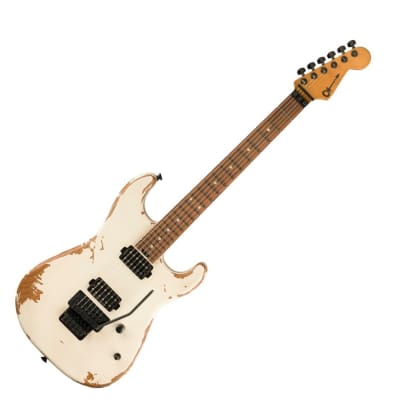 Charvel ProMod Relic San Dimas Style 1 HH FR PF Pau Ferro Electric Guitar (Weatherd White) image 4