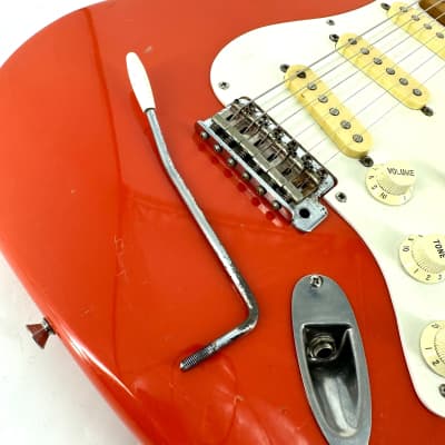 1991 Fender Squier Hank Marvin Japan Stratocaster – Fiesta Red image 20