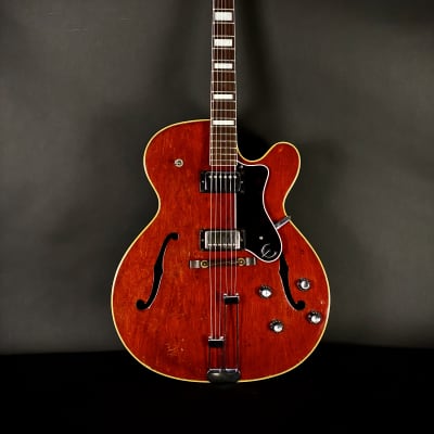 1967 Epiphone Broadway E252 in cherry red with nohc image 1
