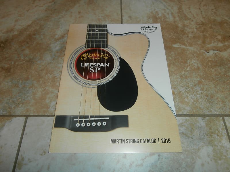 2016 Martin Guitar String Catalog! Lifespan, Retro, SP! Reverb