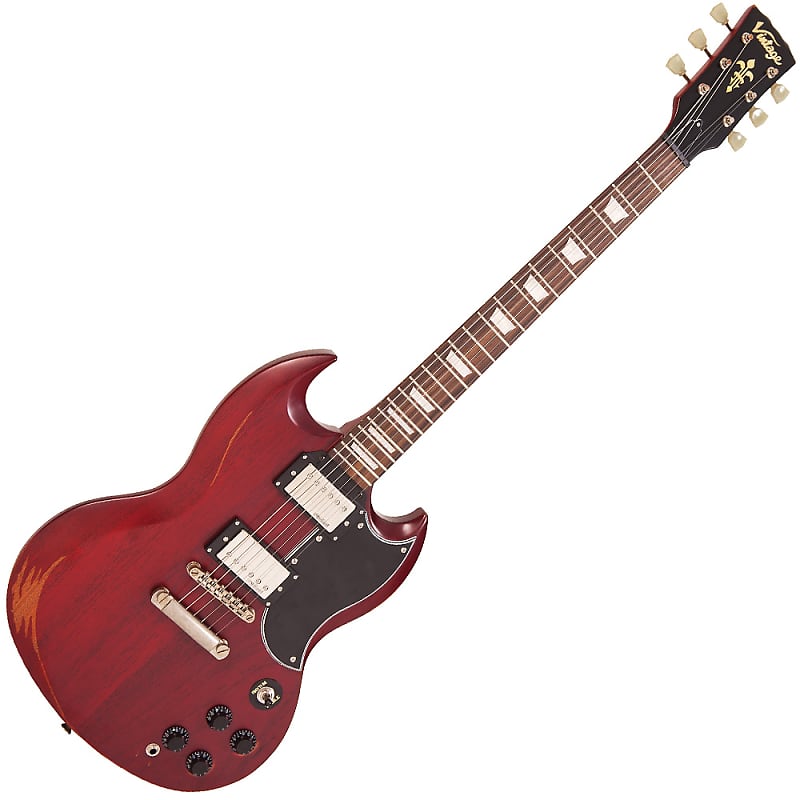 VINTAGE VS6 ICON ELECTRIC GUITAR - CHERRY RED | Reverb Canada