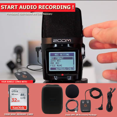 Zoom H2n ext 2-Input / 4 Track Handy Digital Audio Stereo Recorder