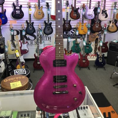 Daisy Rock Atomic Pink Rock Candy with Seymour Duncan Dimebucker, Strap & Case - Pre Owned image 2