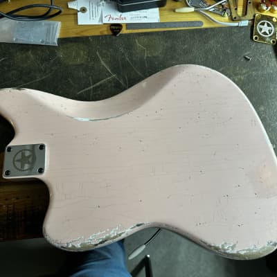 Mulholland Mod, Fender CuNiFe Jazzblaster / Jazzmaster - Shell Pink Relic image 18