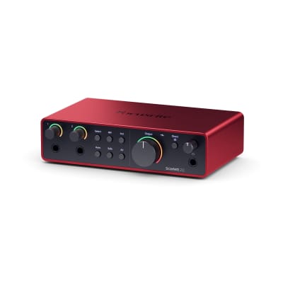 Focusrite Scarlett 2i2 4th Gen USB Audio Interface with Closed-Back Studio Headphones and XLR Cables (2) (4 Items) image 6