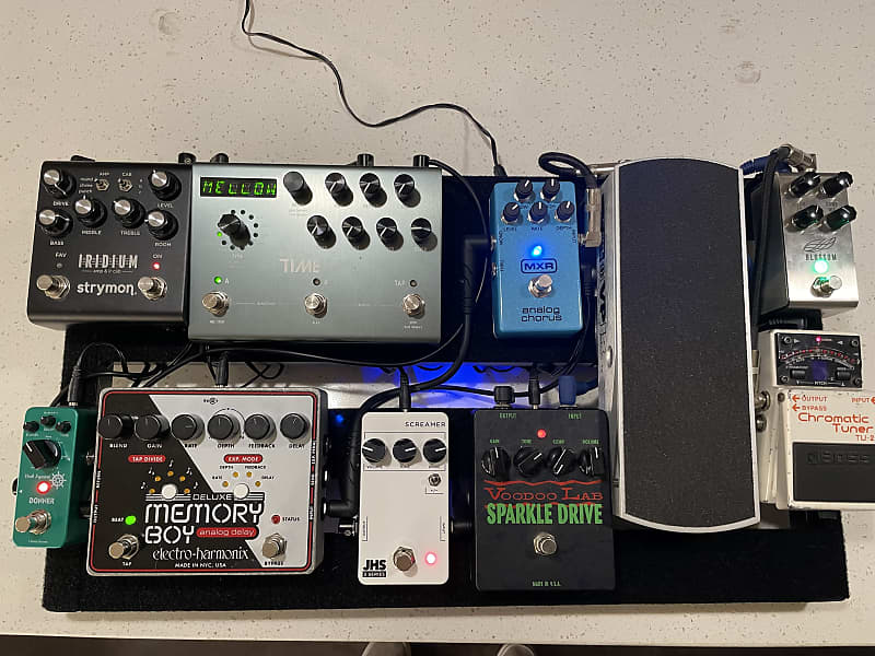 LUVAY Extra Large Pedal Board 22” x 12.6” 2022 Black Reverb