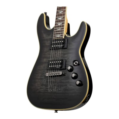 Schecter Omen Extreme 6-String Electric Guitar (See-Thru Black) image 3