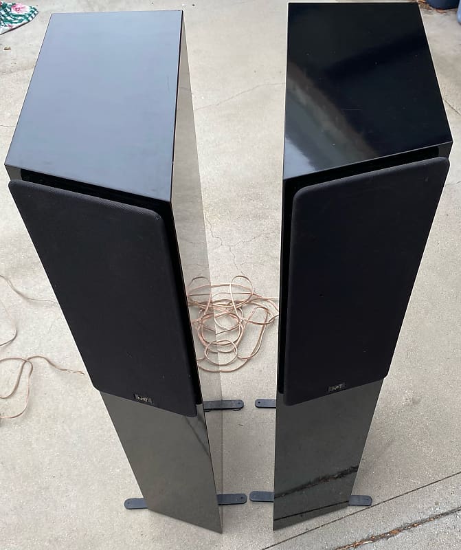 NHT 2.5 Tower Loudspeaker - High Gloss Black | Reverb