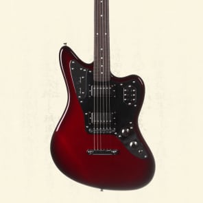 Fender Japan Limited Jaguar Hh Electric Guitar - Gun Metal Red 