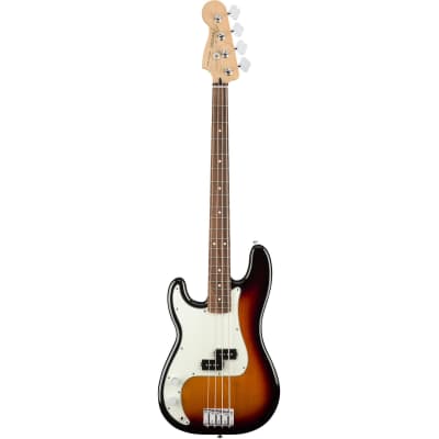 Fender Player Precision Bass Left-Handed, Pau Ferro Fingerboard, 3-Color Sunburst image 3