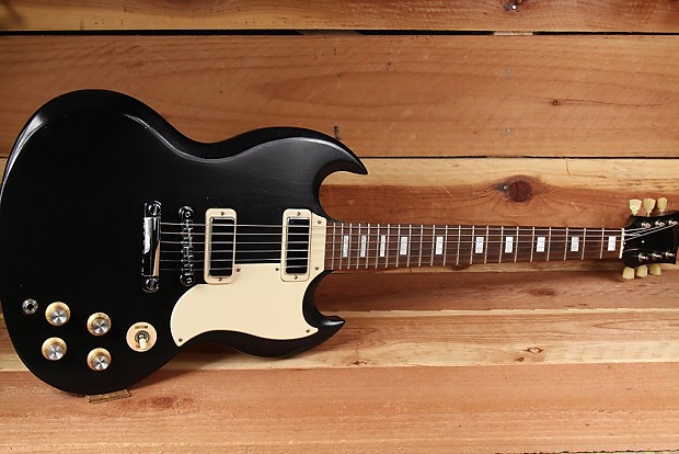 GIBSON SG SPECIAL 70s TRIBUTE T SATIN Black Beauty Alnico HB Nice Retro 1467