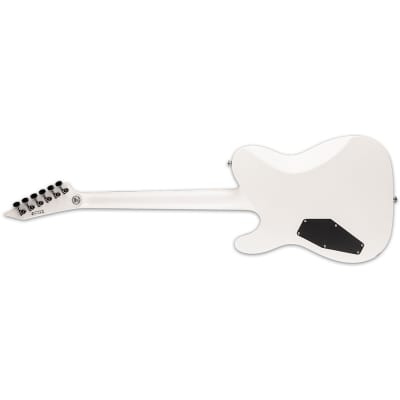 ESP LTD ECLIPSE '87 NT Neck-Thru Guitar, Macassar Ebony Fretboard, Pearl White image 3