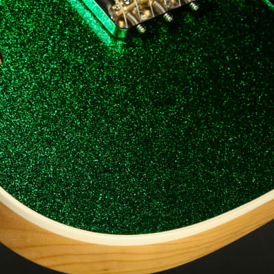 Suhr Eddie's Guitars Exclusive Custom Classic T Roasted - Deep Green Sparkle image 19