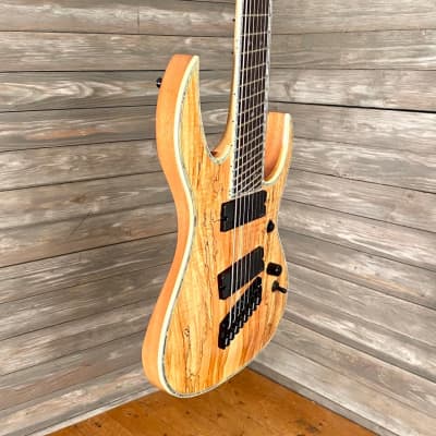 BC Rich Shredzilla 8 Fan Fret Prophecy Archtop Guitar Spalted Maple (0981) image 2