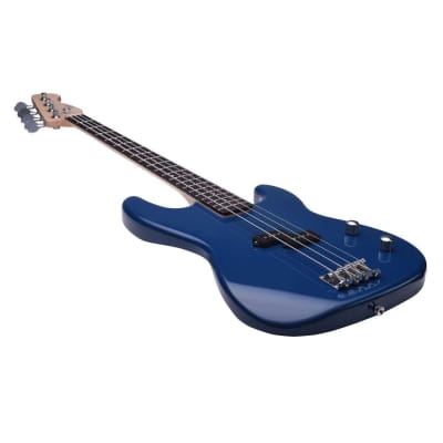 Artist APB Blue Bass Guitar w/ Accessories image 5