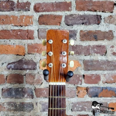 Harmony / Kay Lawsuit Era Mini-Hbirb Parlor Acoustic Guitar (1970s-80s Cherryburst Finish) image 17