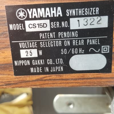 Yamaha cs15 d image 2