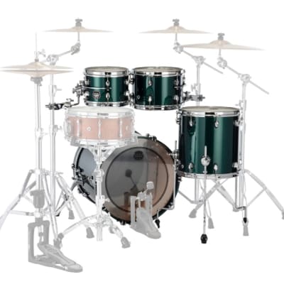 MAPEX - SE504XMPQ Saturn Evolution Maple Fusion 4 Pezzi Brunswick Green image 2