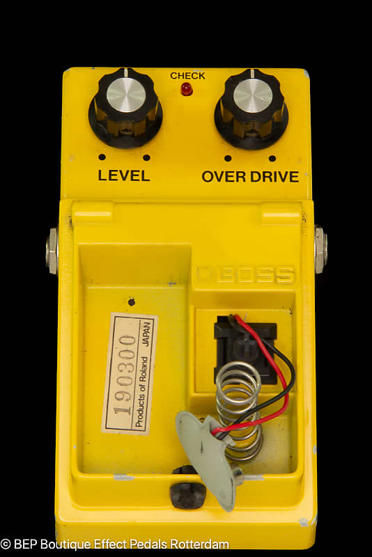 Boss OD-1 Overdrive 1980 Japan Vintage Pedal JRC4558D Silver