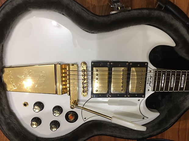 Epiphone sg white gold hotsell