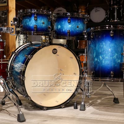 Tama Starclassic Maple 4pc Drum Set Molten Electric Blue Burst w/Black Nickel Hw image 2