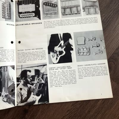 1961 - 1962 Fender Catalog Case Candy Brochure image 4