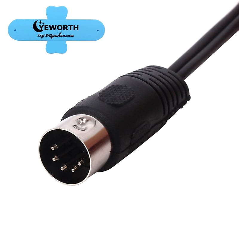 5-Pin DIN-Male Cable, 5 Pin Din Plug to 3.5mm(1/8in) TRS Stereo Male Jack  Stereo Audio Cable for Playing The Musical Instrument Signal Output 3m (10