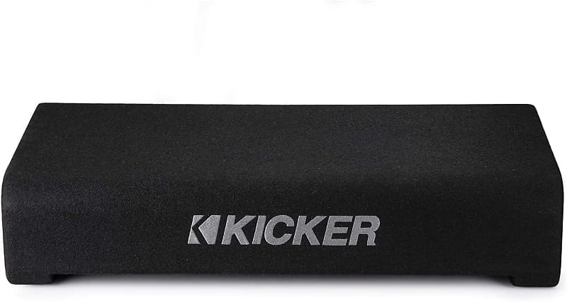 KICKER TRTP 10-inch (25cm) Thin Down Firing Subwoofer and Passive Radiator  Enclosure, 2-Ohm, RoHS Compliant
