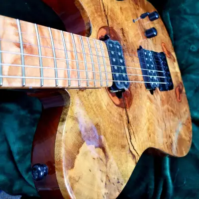 SJ Custom Guitars  Telecaster quilted mango top, one piece mahogany back, gotoh tuners, quantum pickups image 16