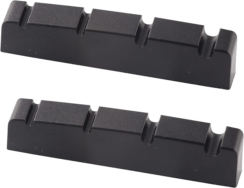 Metal / Brass Guitar Nut 5 String Bass 45 Mm Chrome, Black, Brass Or Gold Finish