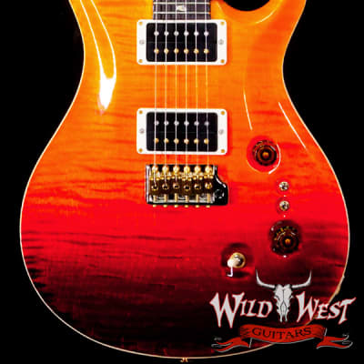 Paul Reed Smith PRS Core 10 Top 35th Anniversary Custom 24 1-Piece Flame Top Orange Fade image 1