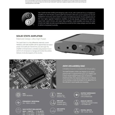 Monoprice Monolith Liquid Gold X Balanced Headphone Amplifier and DAC by Alex Cavalli 2022 image 5