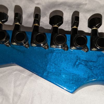 1990 Fernandes Revolver FR-75 - Transparent Blue - Made in