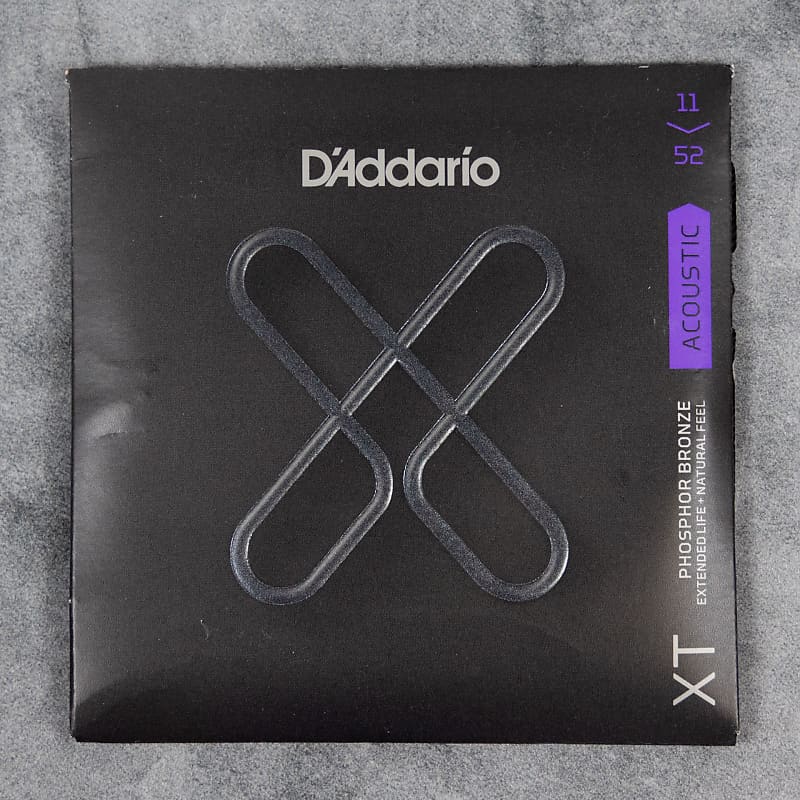 D'Addario XTAPB1152 Phosphor Bronze Acoustic Guitar Strings 11-52 image 1