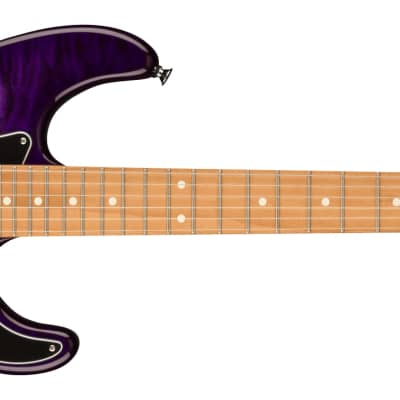 Charvel Pro-Mod SC1 Marco Sfogli Signature HSS QM Trans Purple Burst Electric Guitar image 1