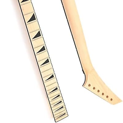 Electric Guitar Neck 24 Fret 25.5 Inch Maple Fingerboard Locking Nut Replacement for Jackson Style image 1