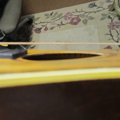 Unknown Parlor Acoustic Guitar 30s/40s art deco soso player w/intonation issues image 9