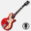 Italia Mondial Sportster Italia Red, electric guitar with Piezo Bridge, Made in Korea