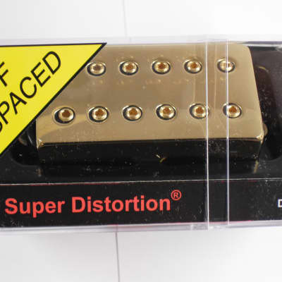 DiMarzio F-spaced Super Distortion Bridge Humbucker W/Gold Cover DP 100 image 1