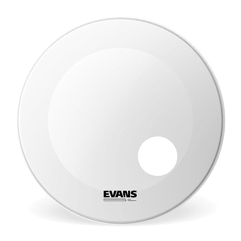 Evans BD18RGCW EQ3 Resonant Coated White Bass Drum Head - 18" image 1