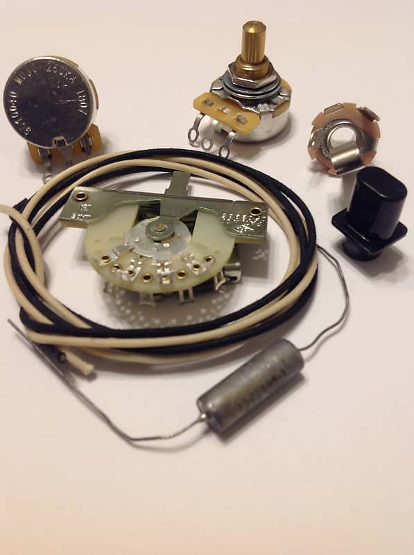 Wiring Harness Upgrade Kit For Telecaster - NOS .047uf C-D USA Made Paper In Oil Cap image 1