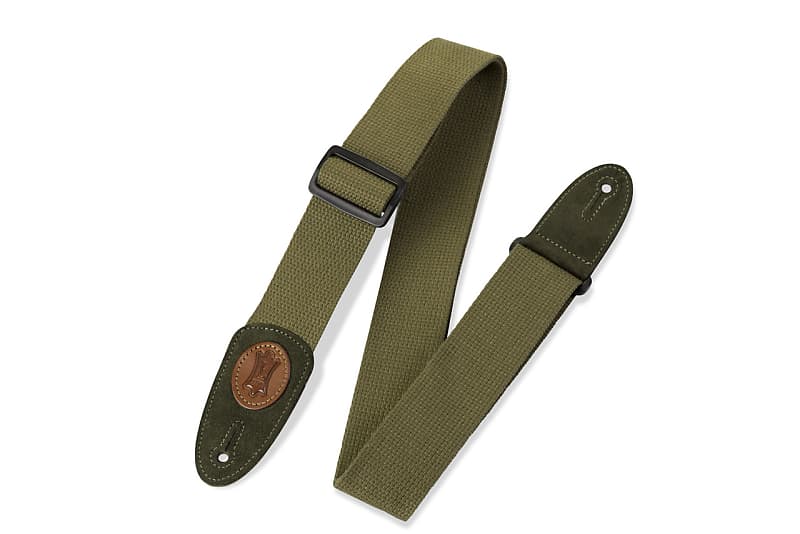 Levy's Classic Series - 2" Wide Cotton Guitar Strap - Green image 1