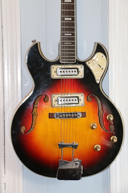 Aria Diamond Vintage Hollowbody 1960s Sunburst | Reverb