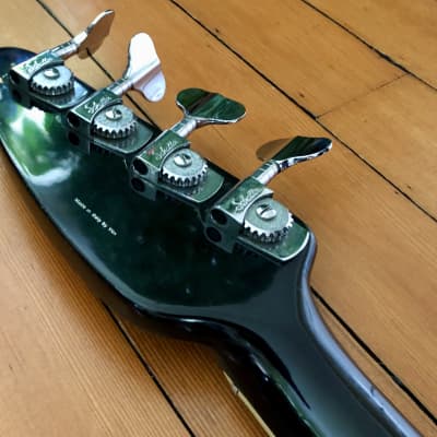 1969 Vox V210 Phantom IV Electric Bass Black Original Teardrop Case Made in Italy image 16