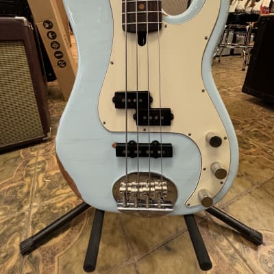 Lakland USA Classic 44-64 PJ Aged Bass 2020 - Sonic Blue for sale