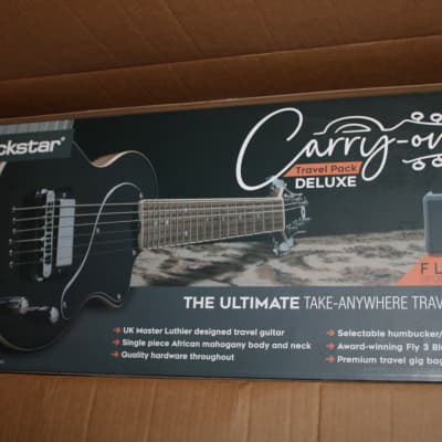New Blackstar CarryOn Travel Guitar Deluxe Pack With Bluetooth FLY3 Black Mini Guitar Amp image 2