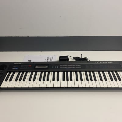 Roland Alpha Juno-2 61-Key Programmable Polyphonic Synthesizer 1985 - 1988 - Black