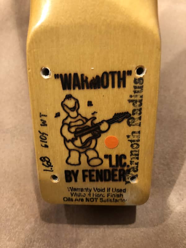 Warmoth Telecaster Neck Tusq Nut Gibson Scale Nitro Finish Reverb